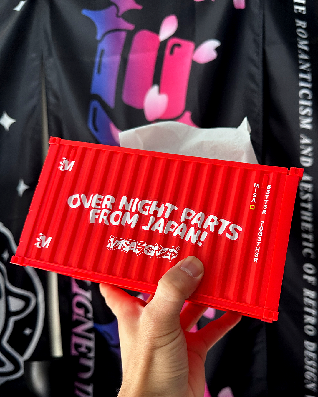 ACCS. "TISSUE CRATE" PP. "RED"